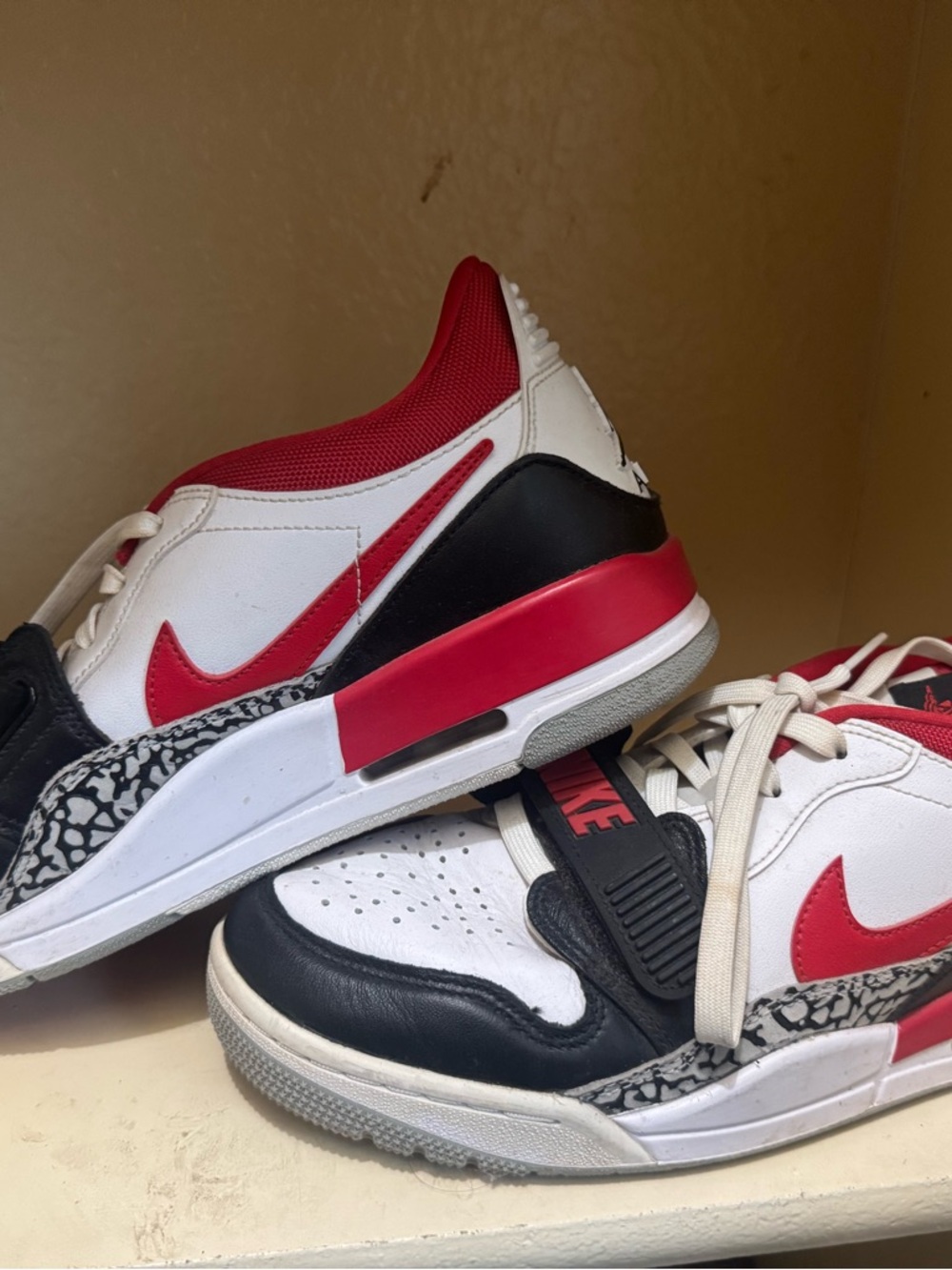 Jordan Red White and Black Retro Sneakers